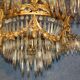 Gilded bronze chandelier and tassels late nineteenth century