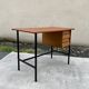 Desk with 2 drawers, leather top, Havana, 1950.
