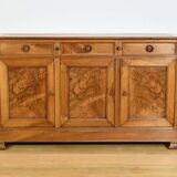 Buffet 3 portes en noyer, fin XIXème