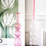 Handcrafted candle holder recycled glass, marly