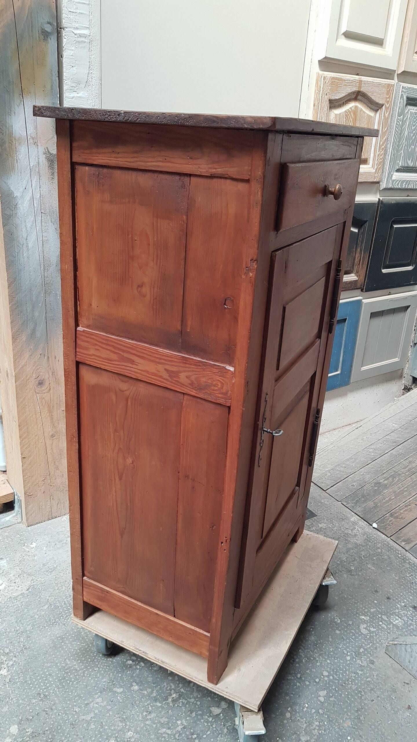Chiffonnière ancienne H114cm en pitchpin
