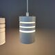 Cylinder-shaped hanging lamps from Danish Super-Light, 1980s.