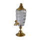 Jug/fountain in Crystal and gold metal
