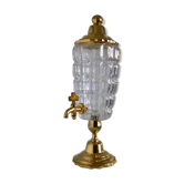 Jug/fountain in Crystal and gold metal