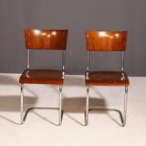 Pair of Bauhaus chair S43 by Mart Stam by Kovona, 1950´s