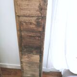 Rectangular mirror with beaded threads 35x128cm