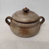 Vintage Signed Stoneware Soup Tureen with Handles