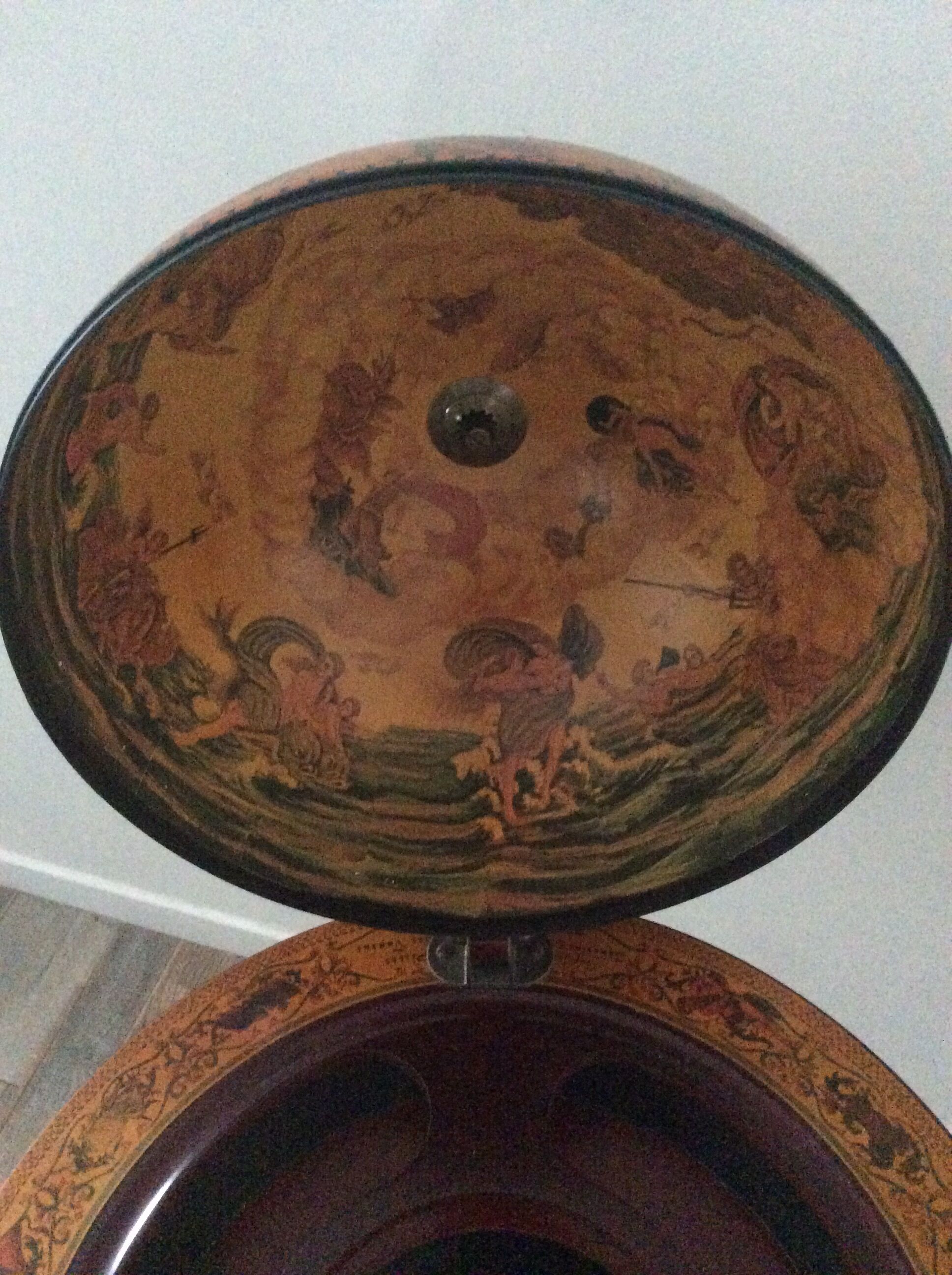 Bar mappemonde vintage des années 70