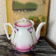Teapot in antique porcelain "Art Nouveau"