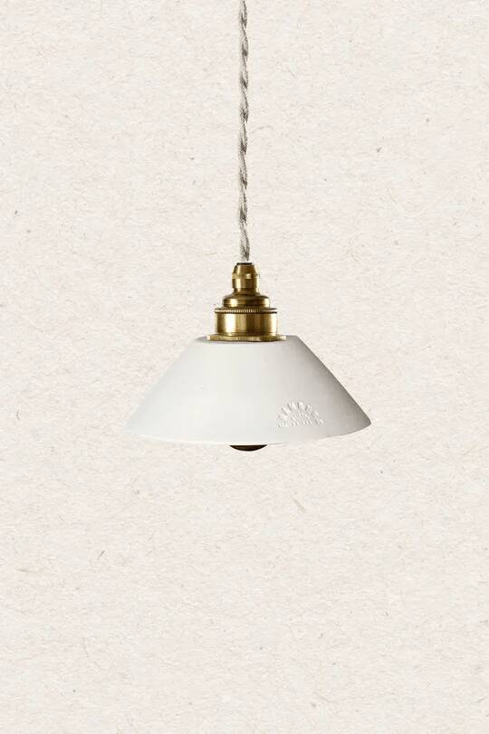 Pitchoun portable lamp in white terracotta