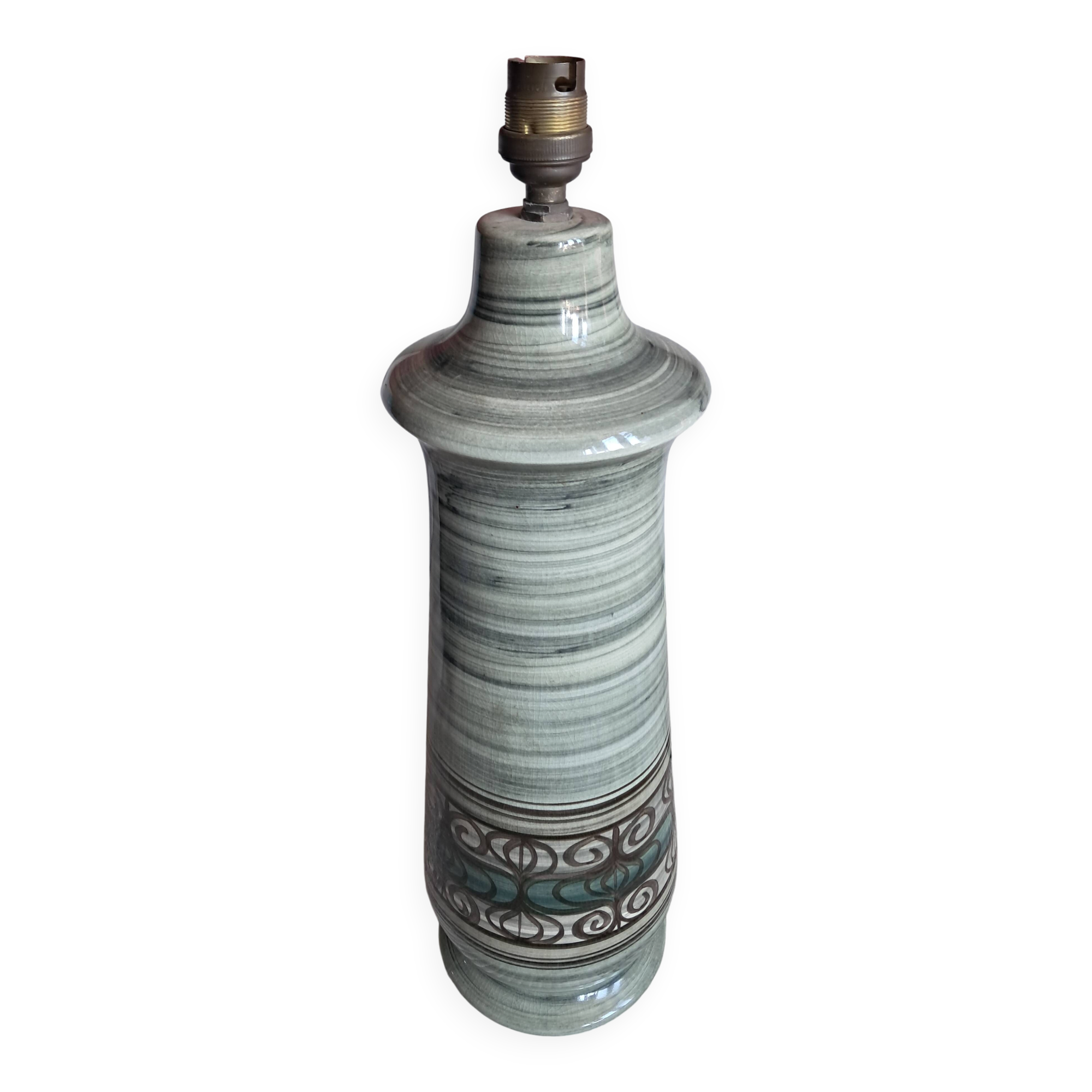 Large vintage ceramic lamp from Jersey