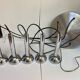 5-light vintage 70s chrome cascade pendant light