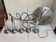 Suspension en cascade chromée 5 lampes vintage 70’S