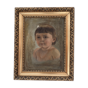 Portrait à l'huile sur toile