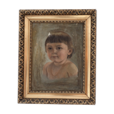 Portrait in oil on canvas