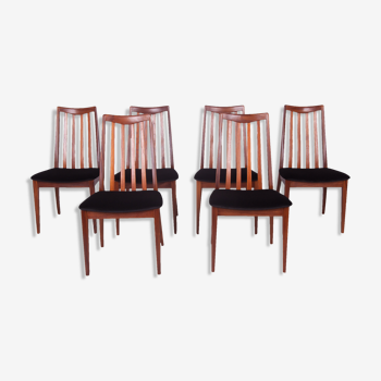 Teak Dining Chairs by Leslie Dandy for G-Plan, 1960s, Set of 6