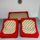 Living room sofa and 2 armchairs French design Steiner 70s vintage fabric