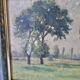 Oil painting on canvas - Impressionist rural landscape signed F Martin