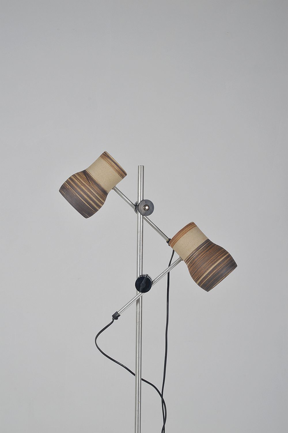 Danish ceramic floor lamp by Lyskaer Belysning, 1970s