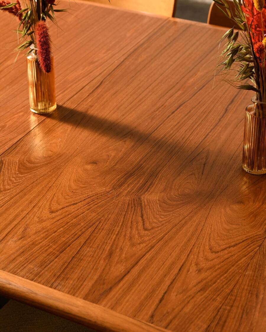 Table en teck 4 rallonges