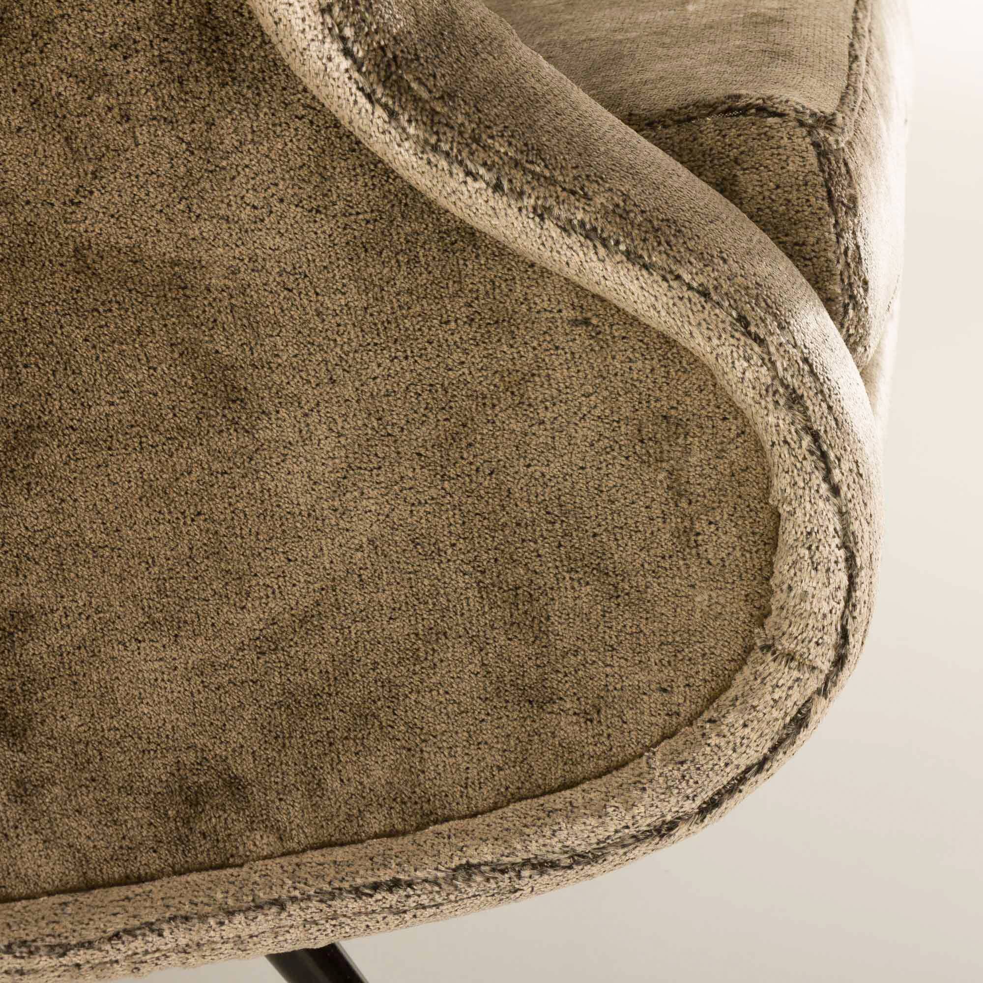 Italian velevet mid century lounge chair in the style of Marco Zanuso, 1960