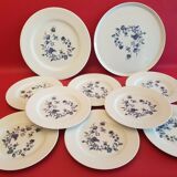 Frelon porcelain dessert set 8 plates + 2 trays