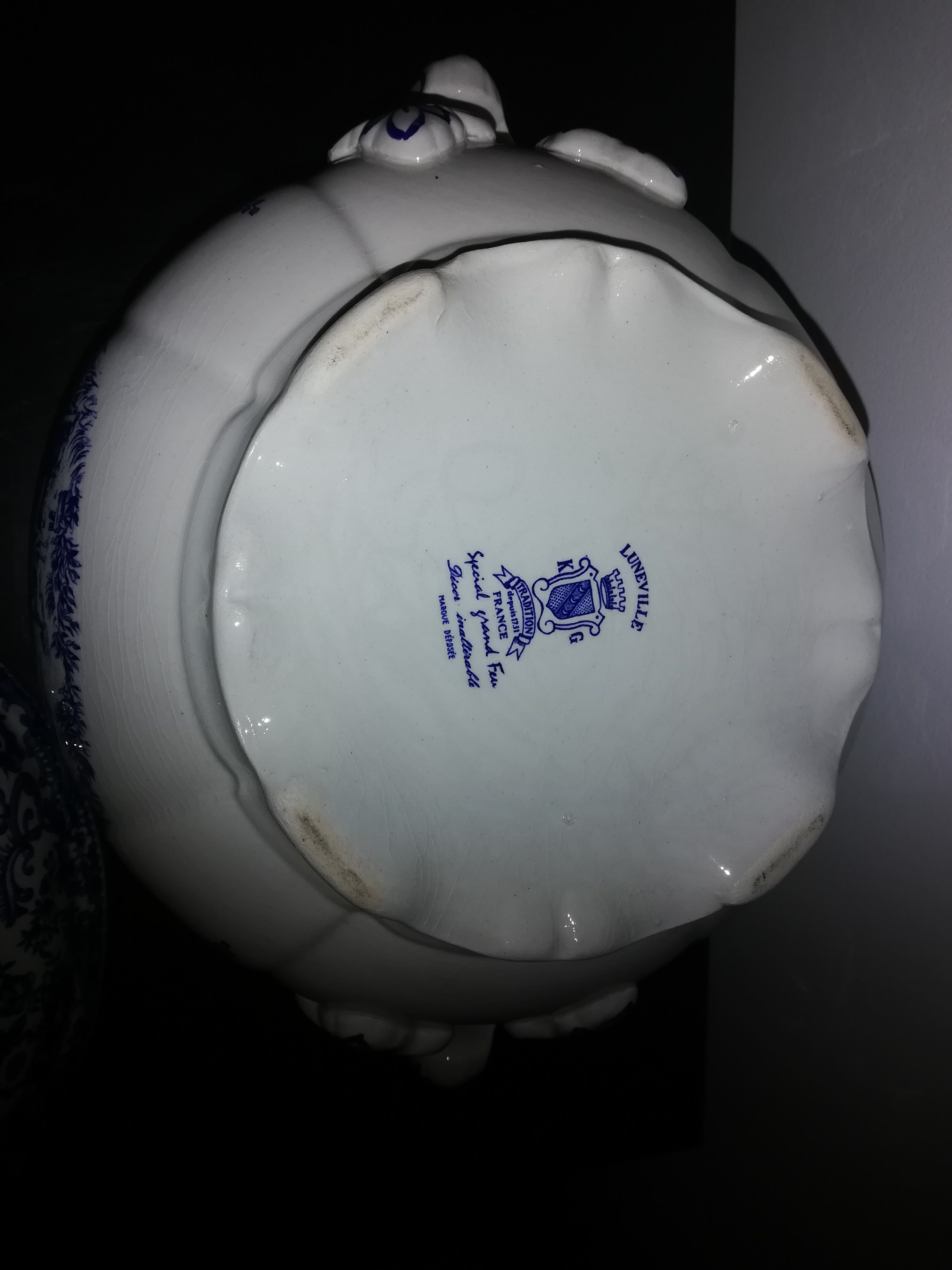 Porcelain soup bowl Lunéville KG