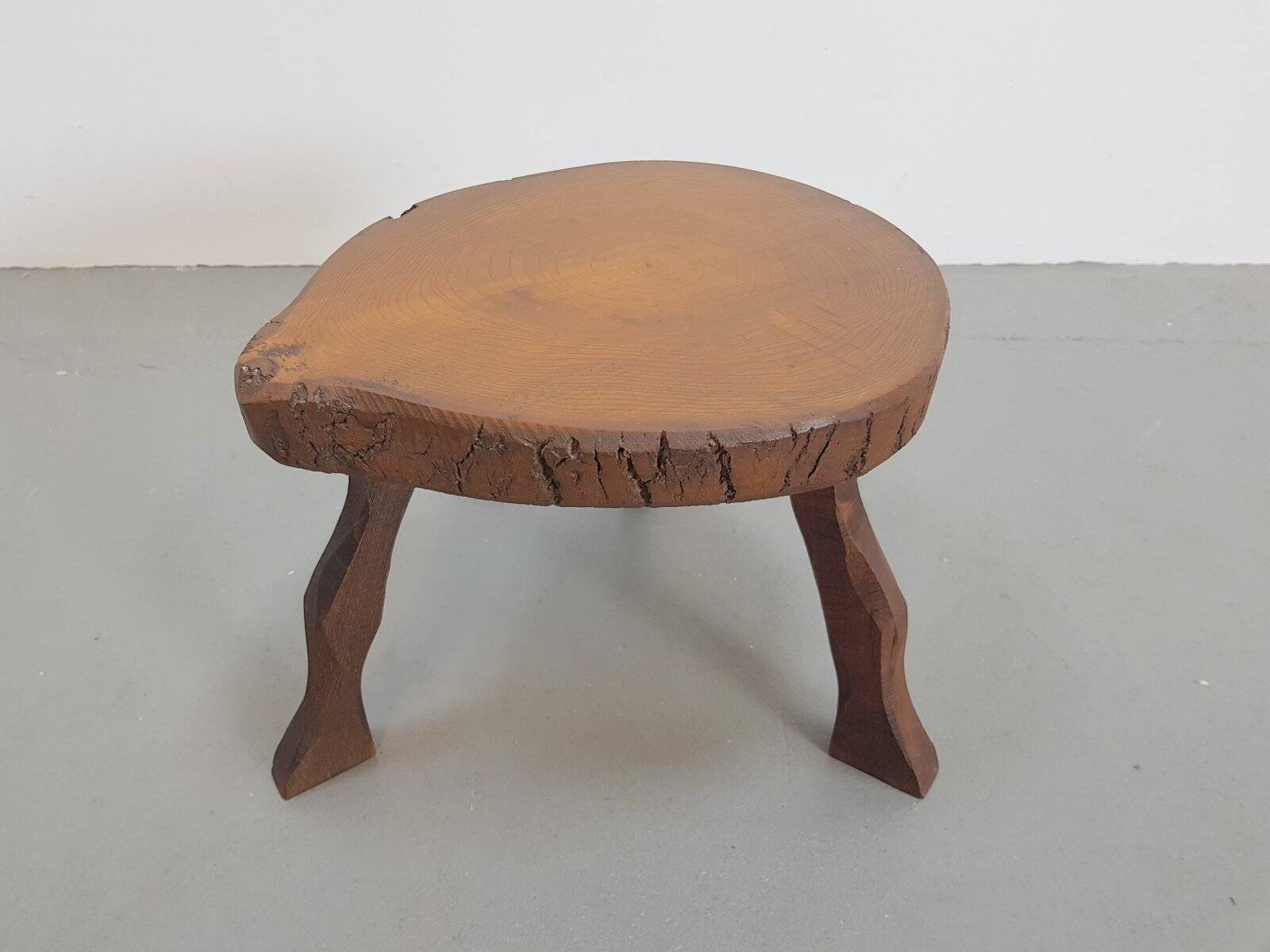 Mid-Century Modern Brutalist Tree Trunk Side Table, 1960s