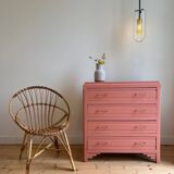 Fauteuil vintage en rotin