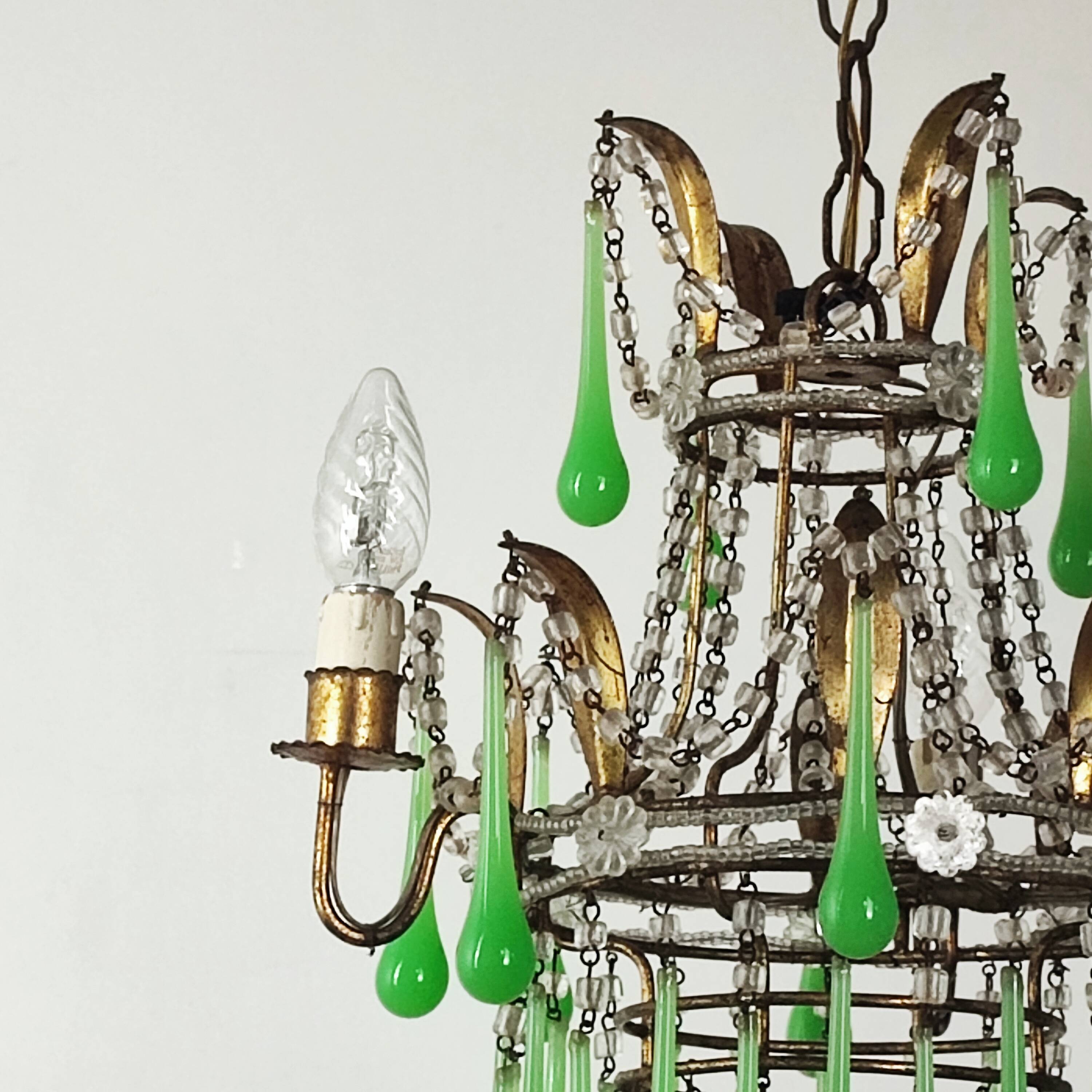 Italian chandelier with tassels