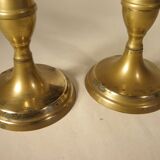Pair of brass candlesticks