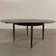 1960s MidCentury Round Extendable Rosewood Dining Table