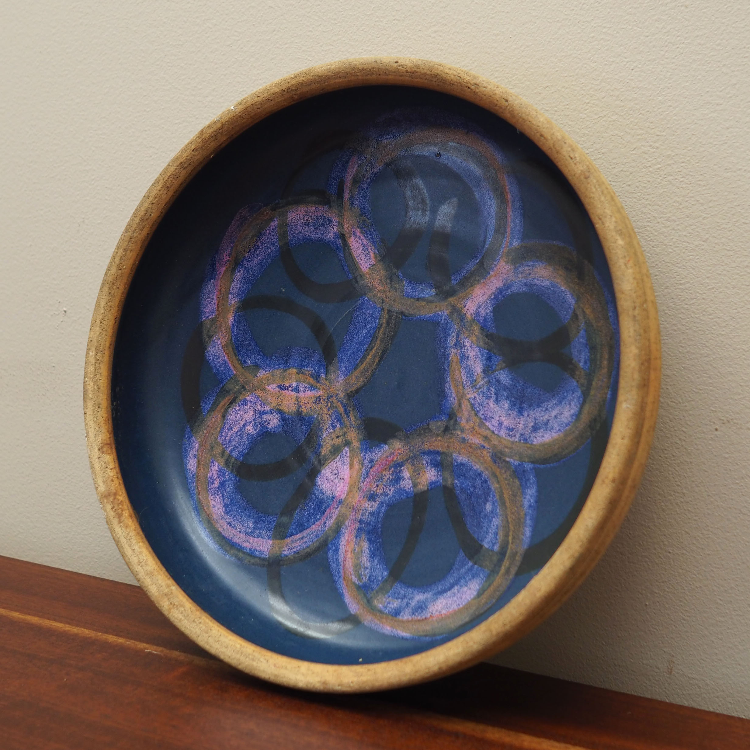 Ceramic platter, Danish design, 1960s, production: Denmark