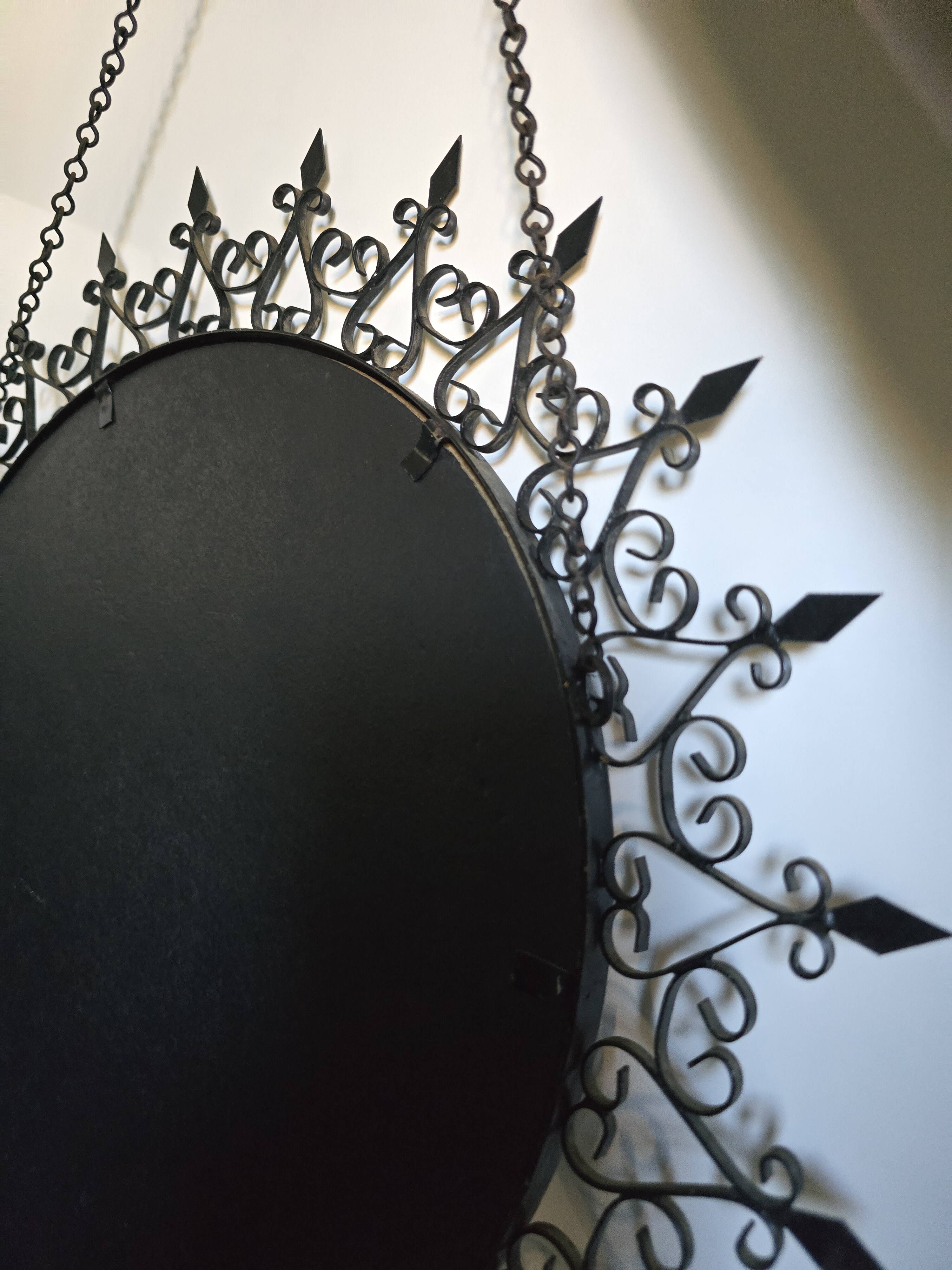 Authentic Sun Mirror Chaty Vallauris – Wrought Iron – 1950s/60s Era