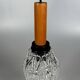 1960s 1970s Ceiling Lamp Pendant Lamp in Teak & Glass Mid Century Space Age