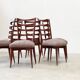 Ensemble de six chaises de salle à manger par Gaston Poisson