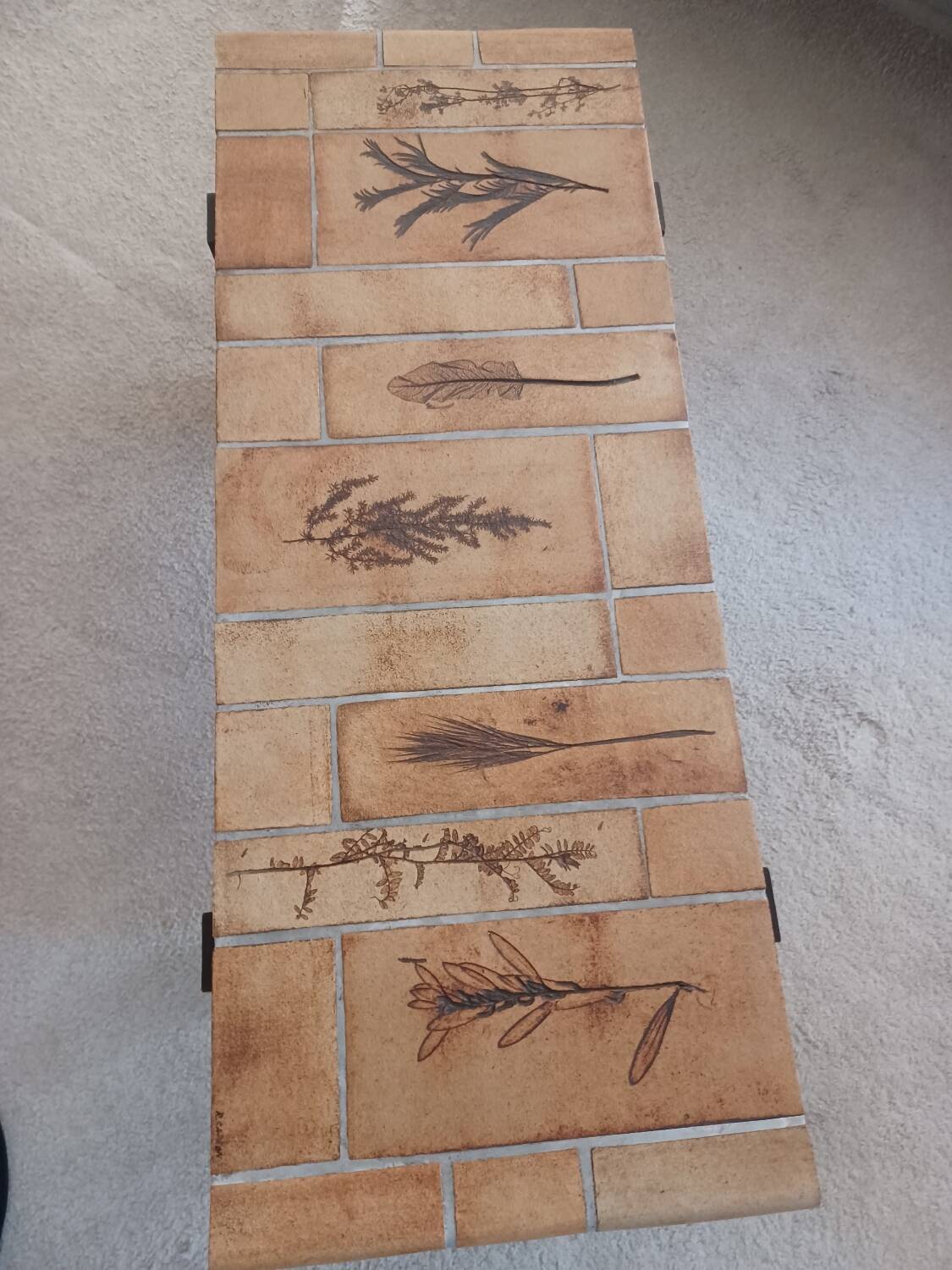 Vallauris herbarium coffee table by Roger Capron