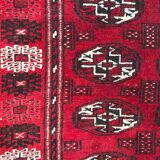 Vintage Bukhara 102 X 130 afghan turkmen carpet
