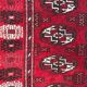 Tapis vintage turkmen afghan Boukhara 102X130