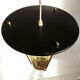 Scandivave amber glass metal and copper suspension lamp