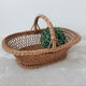 Corbeille, panier en rotin & osier, vintage français