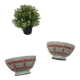 Duo of old ceramic bowls
