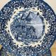 6 plates blue iron earth Royal Tudor model 17th century England ironstone