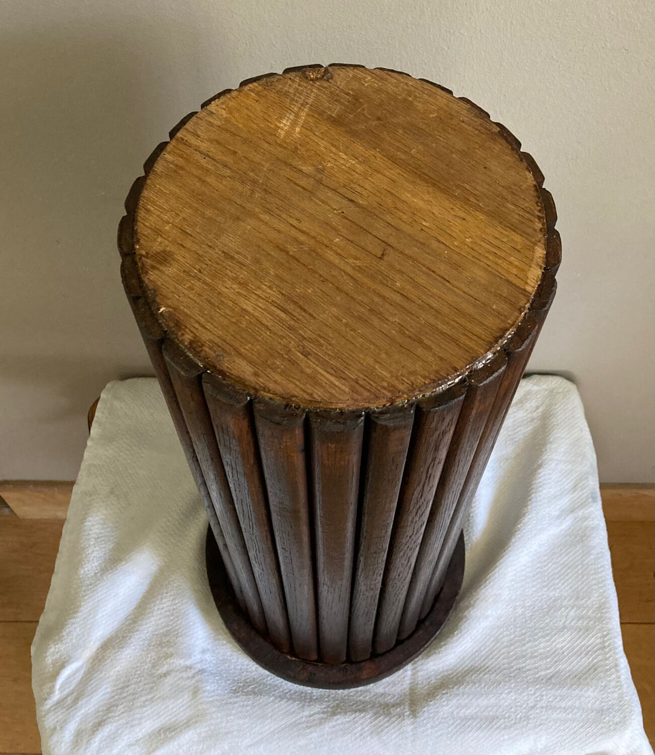 Umbrella holder in wood early twentieth century