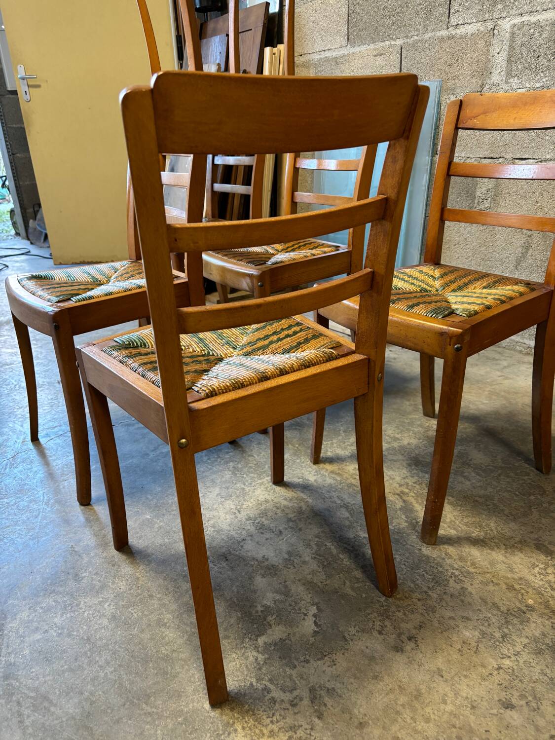 Monobloc bistro chairs