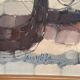 Swedish Oil on Panel"Fishermen" by Marylilla , Vintage and Framed