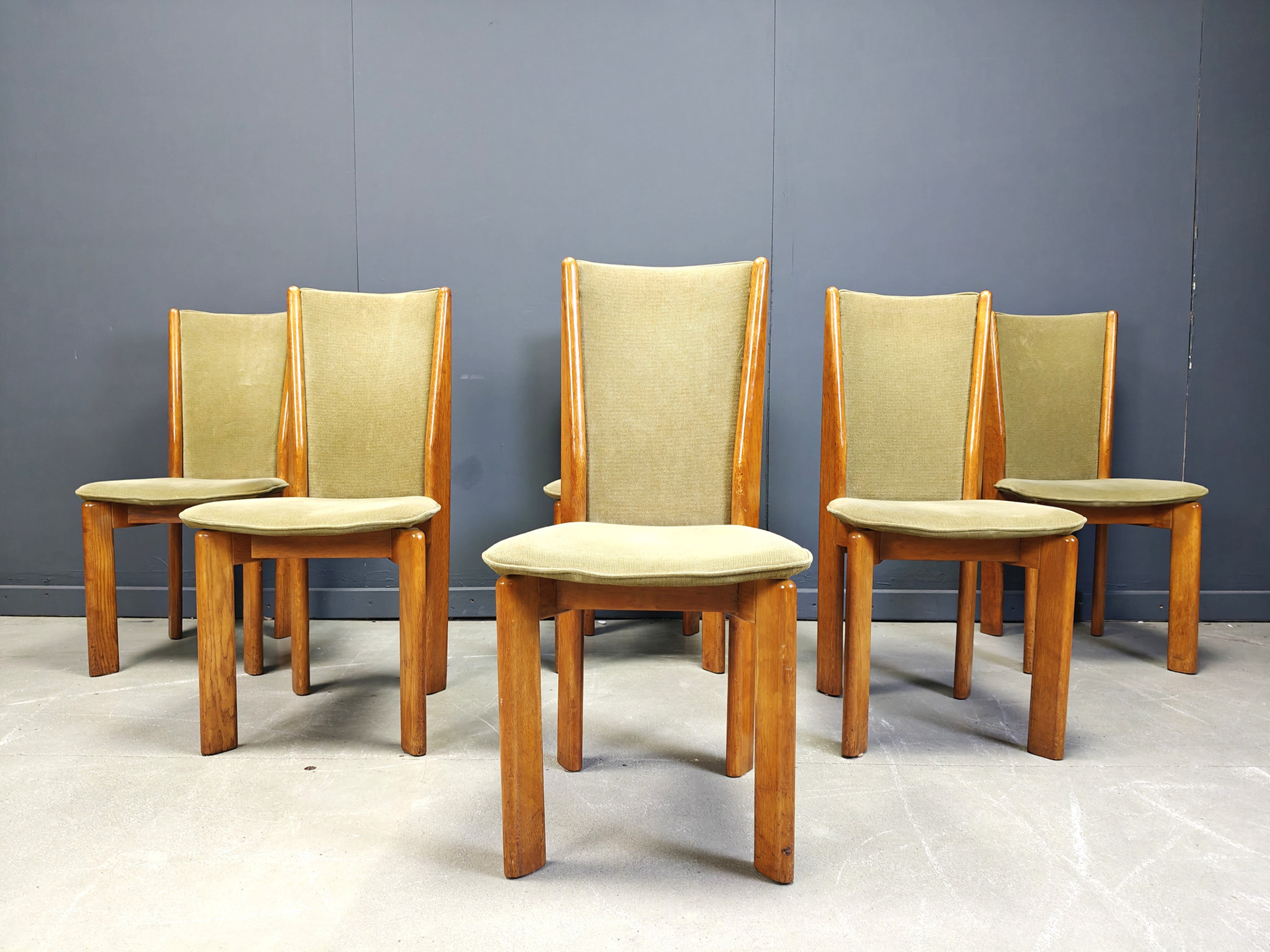 Vintage Danish dining chairs set of 6 - 1970s
