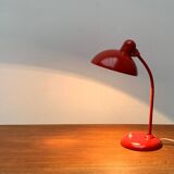 Red German table lamp mid-century 6556 by Christian Dell for Kaiser Idell, 1960s