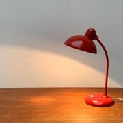 Red German table lamp mid-century 6556 by Christian Dell for Kaiser Idell, 1960s