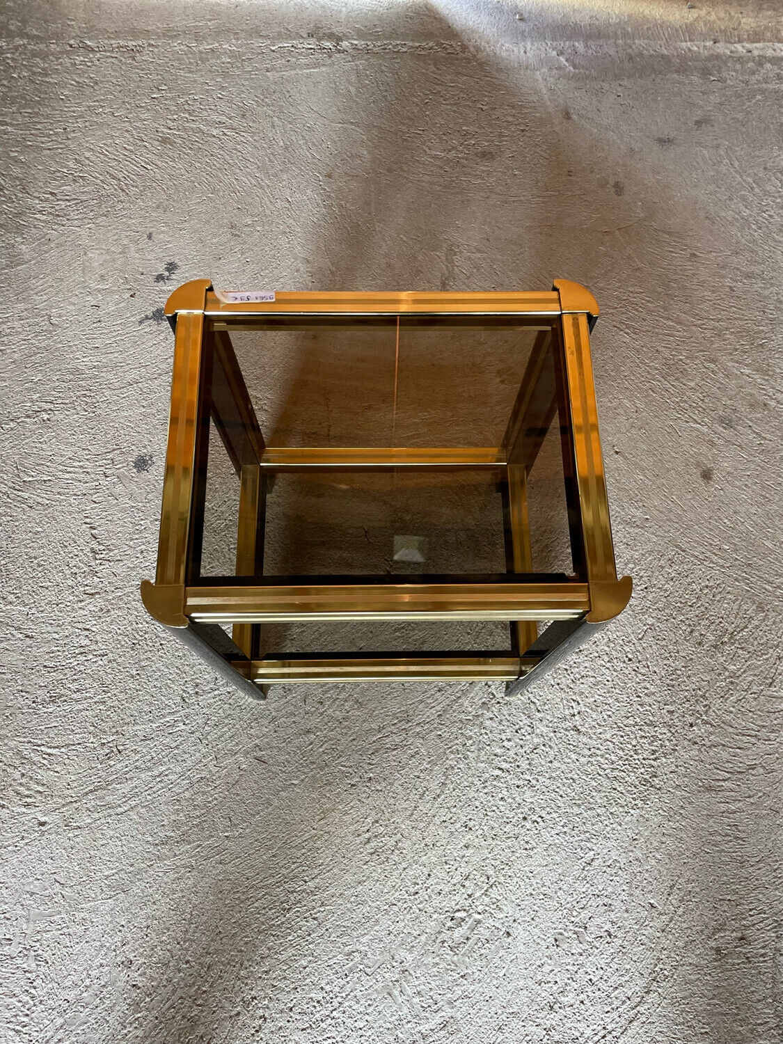 Side table 2 trays 1980's